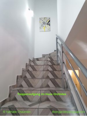 Treppenaufgang Musterhaus Orchidee